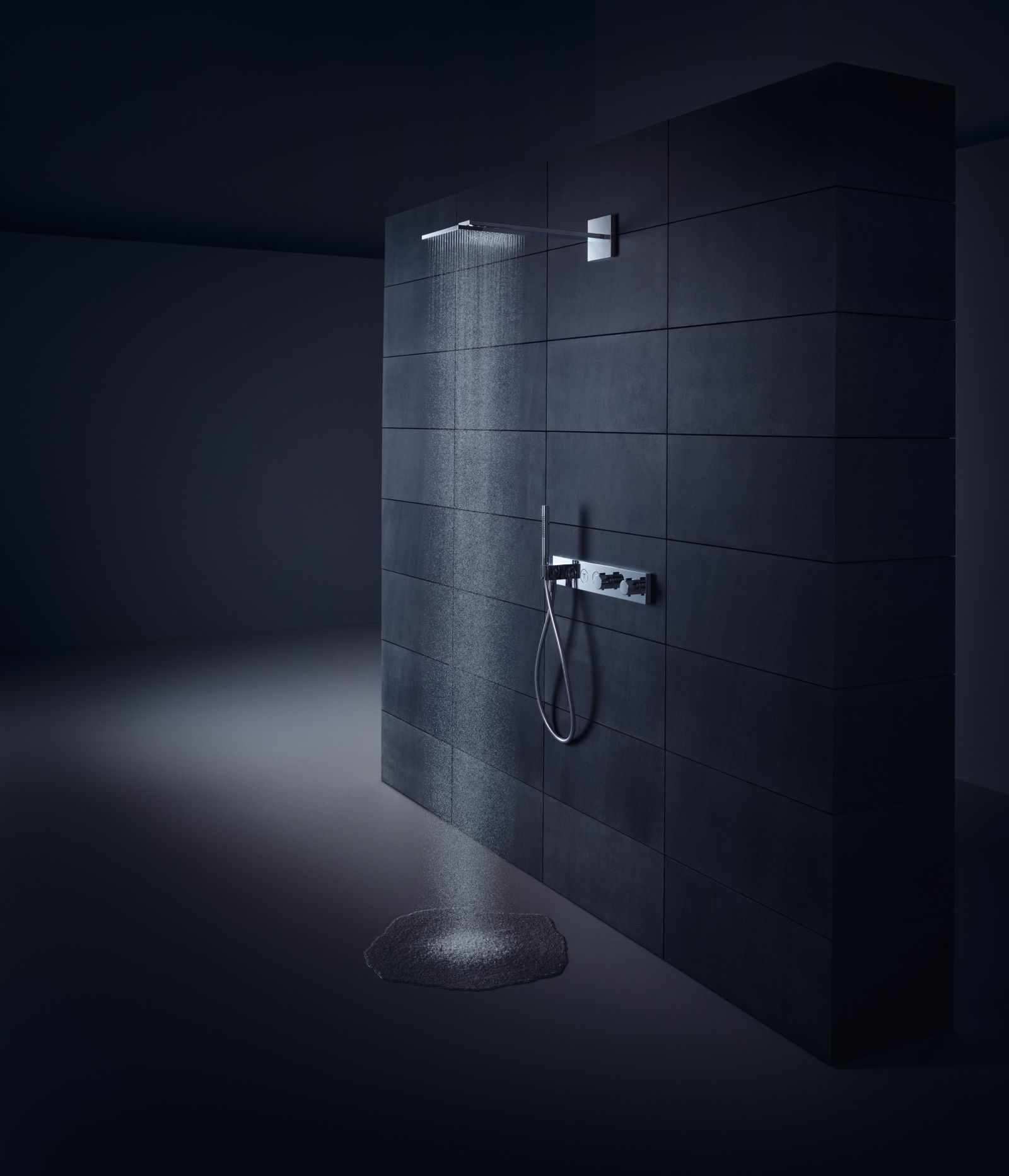 hansgrohe Kopfbrause Axor mit Brausearm, 250x250mm, 2jet, chrom