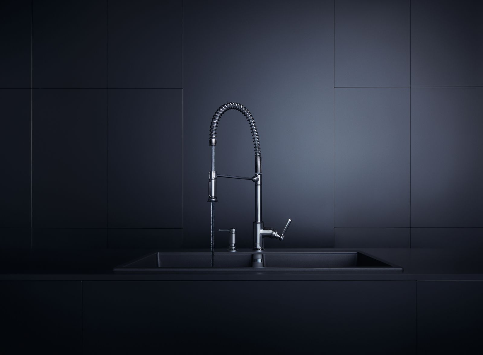 hansgrohe Spülmittelspender Einbauversion, Ausladung 91mm, chrom