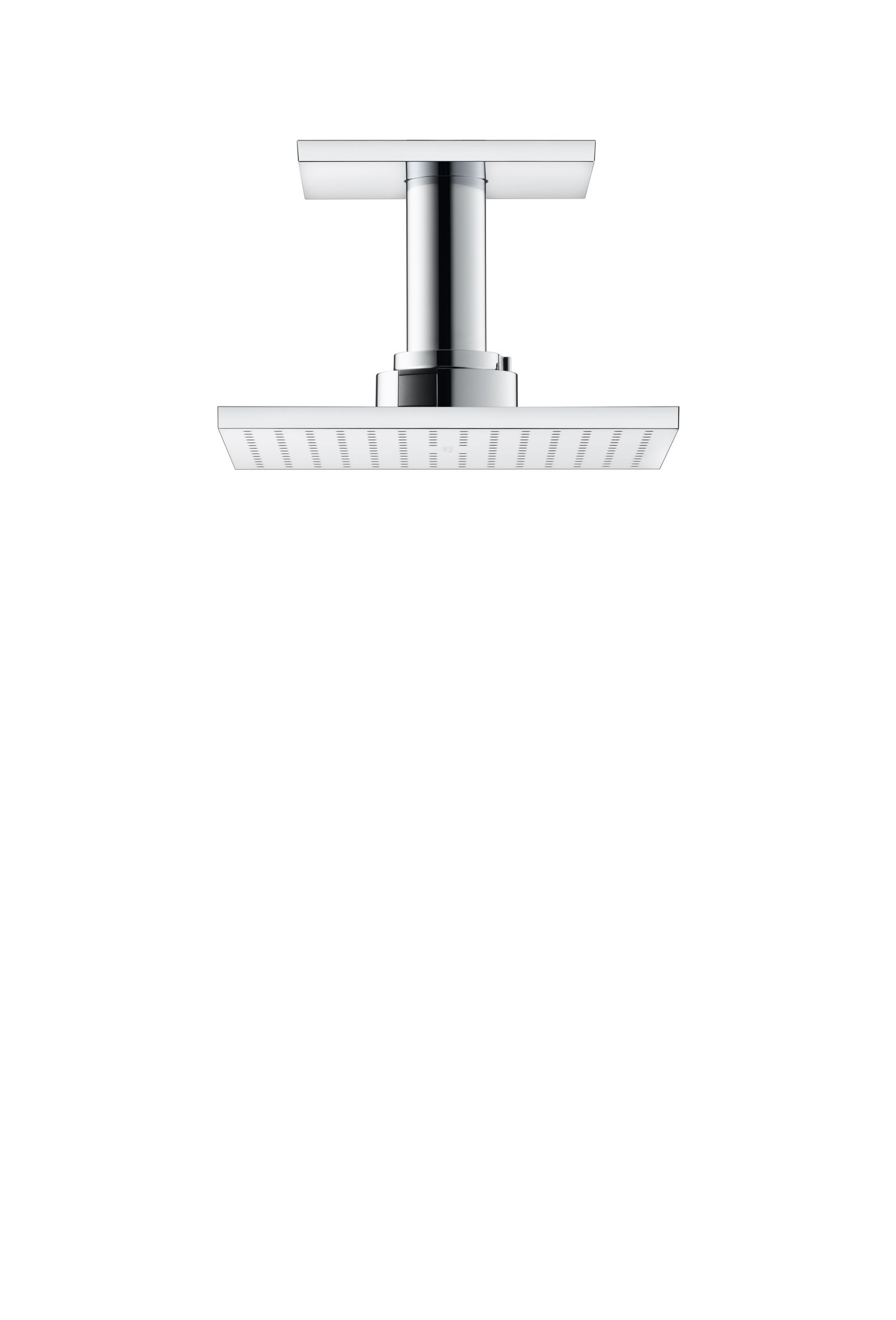 hansgrohe Kopfbrause Axor mit Deckenanschluss, 250x250mm, 2jet, chrom