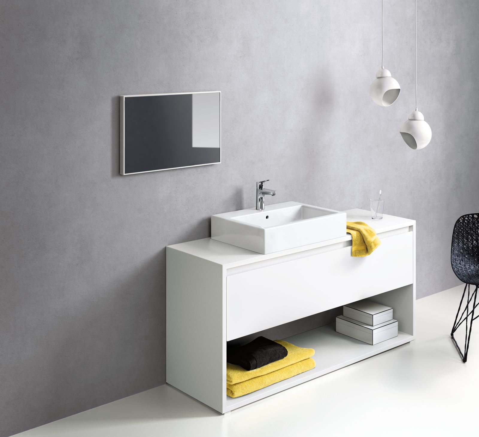 hansgrohe Waschtisch-Einhebelmischer 100 Focus mit Zugstangen-Ablaufgarnitur, chrom