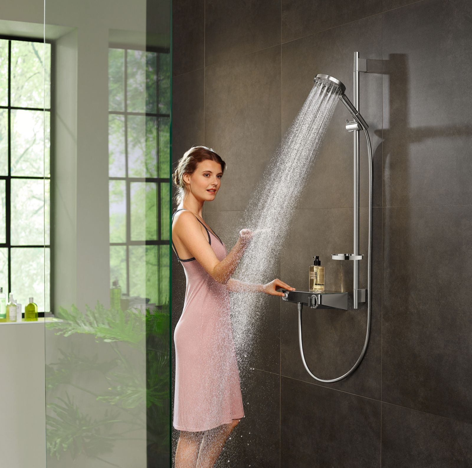 hansgrohe Brausethermostat ShowerTablet Select 300 300x160mm, AP, 1 Verbraucher, chrom