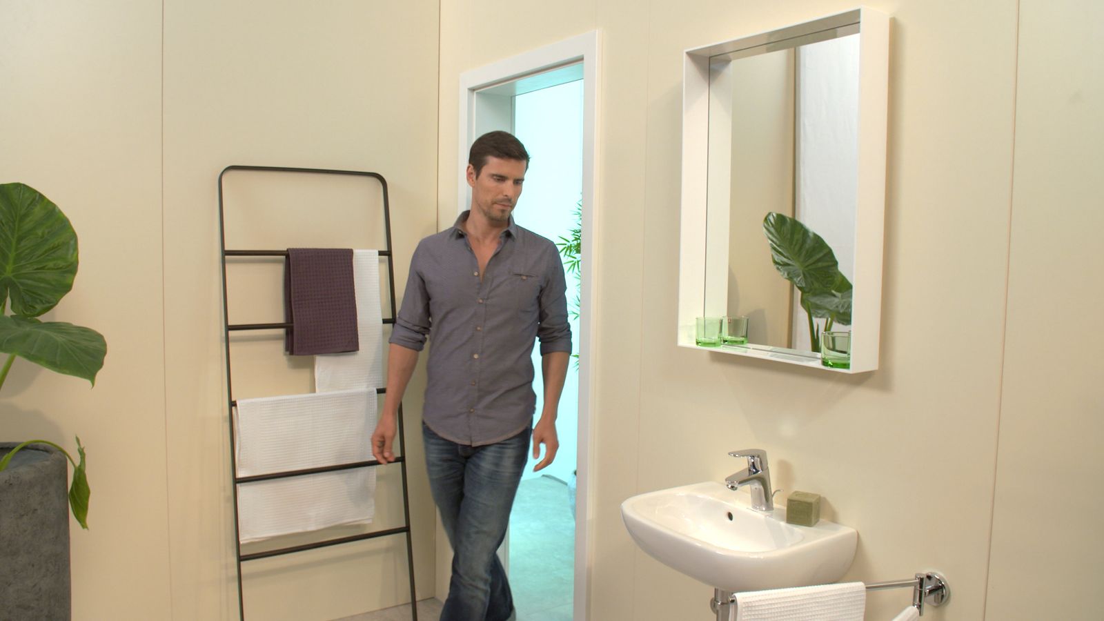 hansgrohe Waschtisch-Einhebelmischer Focus 70 mit Zugstangen-Ablaufgarnitur, chrom