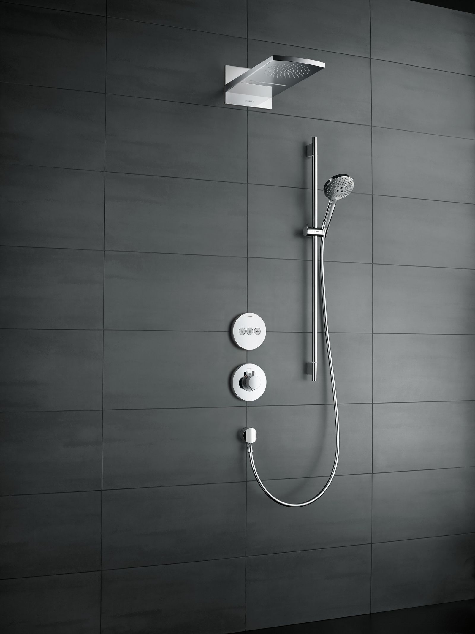 hansgrohe Fertigmontageset ShowerSelect S UP-Ventil, 3 Verbraucher, chrom