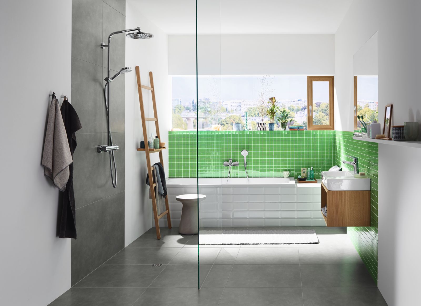 hansgrohe Showerpipe Crometta S mit Thermostat, chrom