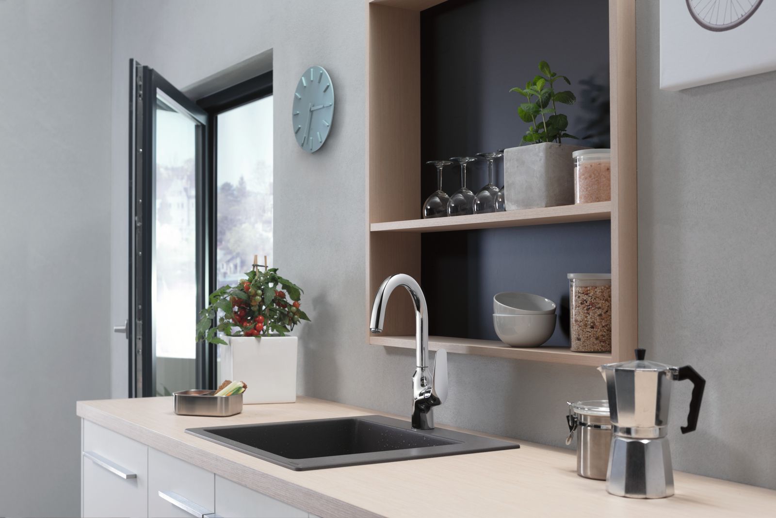 hansgrohe Spültisch-Einhebelmischer 220 Focus M42 1jet, chrom