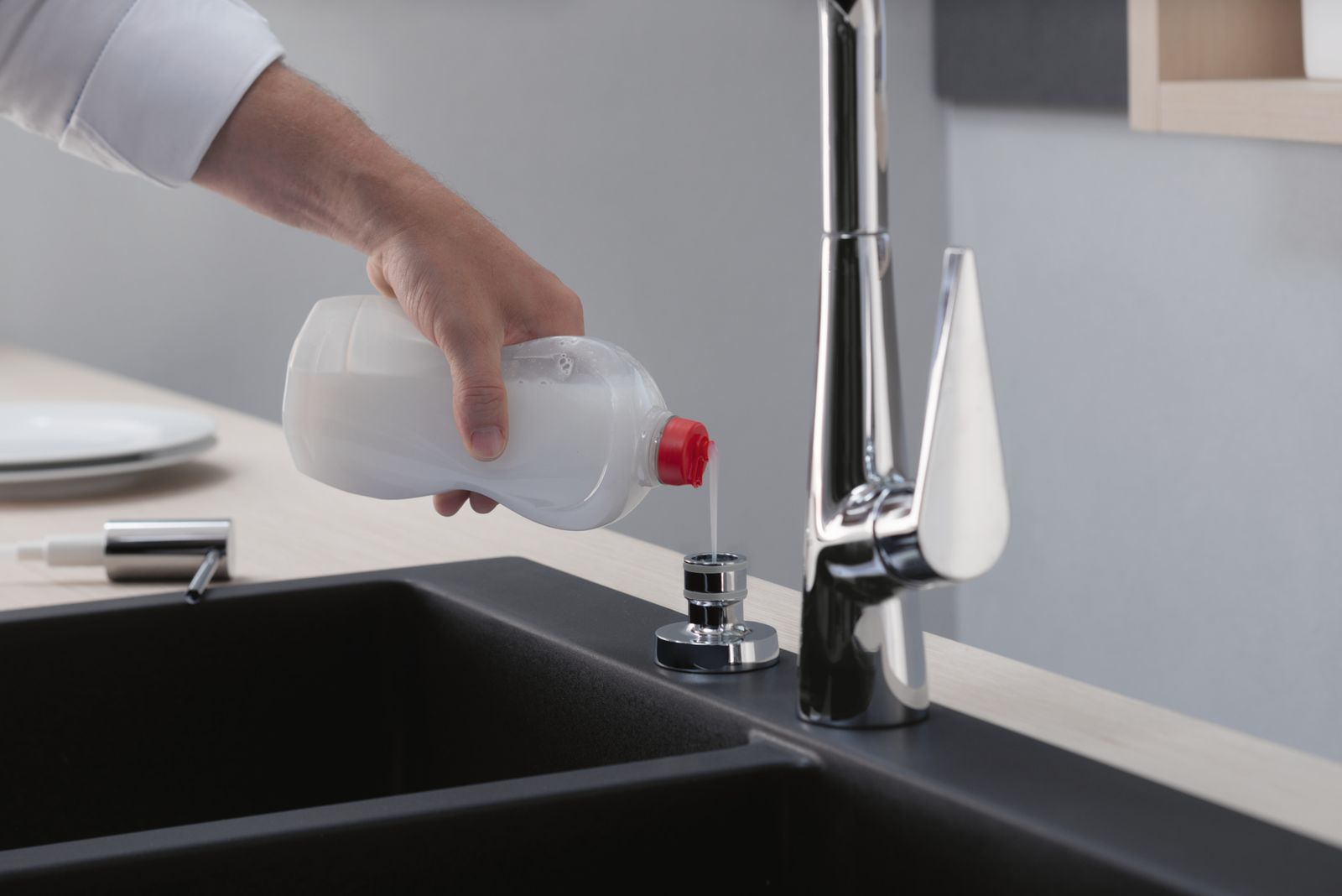 hansgrohe Spülmittelspender A51 Einbauversion, chrom