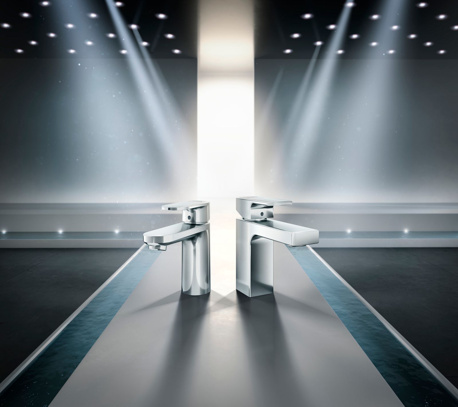 hansgrohe Waschtisch-Einhebelmischer 100 Vernis Blend mit Zugstangen-Ablaufgarnitur, chrom