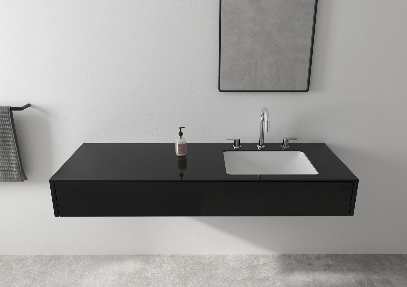 hansgrohe 3-Loch-Waschtisch-Armatur Vernis Shape mit Zugstangen-Ablaufgarnitur, chrom