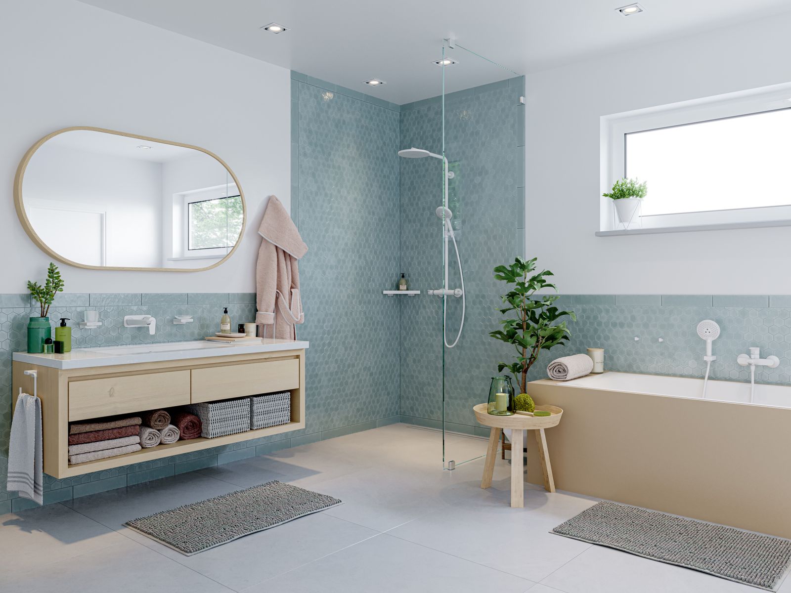 hansgrohe Seifenkorb AddStoris Wandmontage, Metall, mattweiß