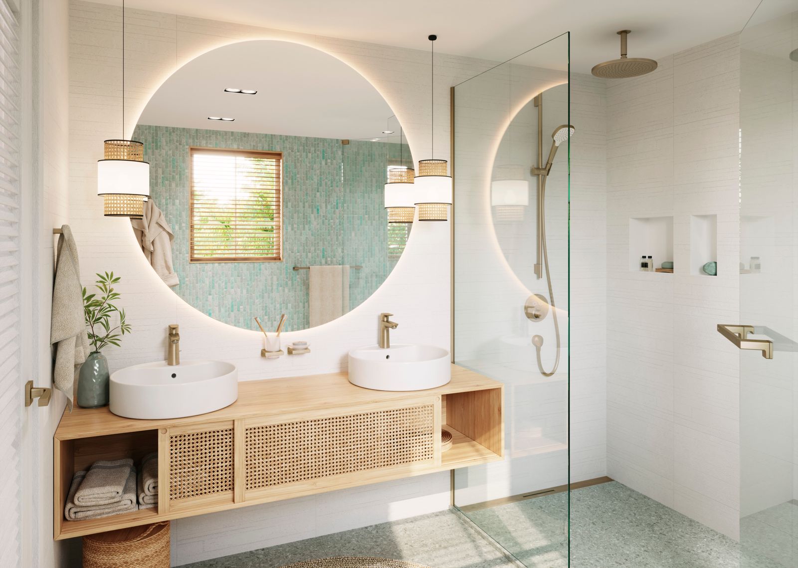 hansgrohe Brausestange Unica S Puro 1008 mm, brushed bronze