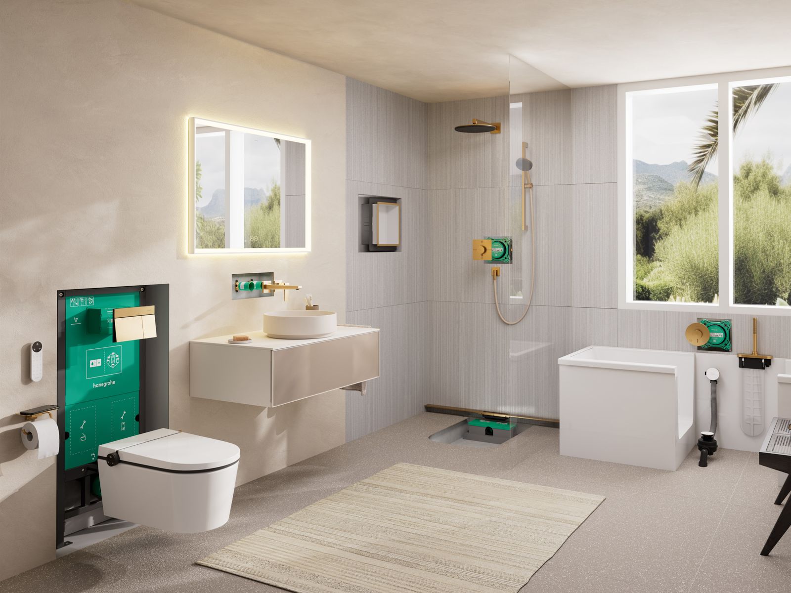 hansgrohe Grundkörper DN 15, für UP-Waschtisch-Einhebelmischer