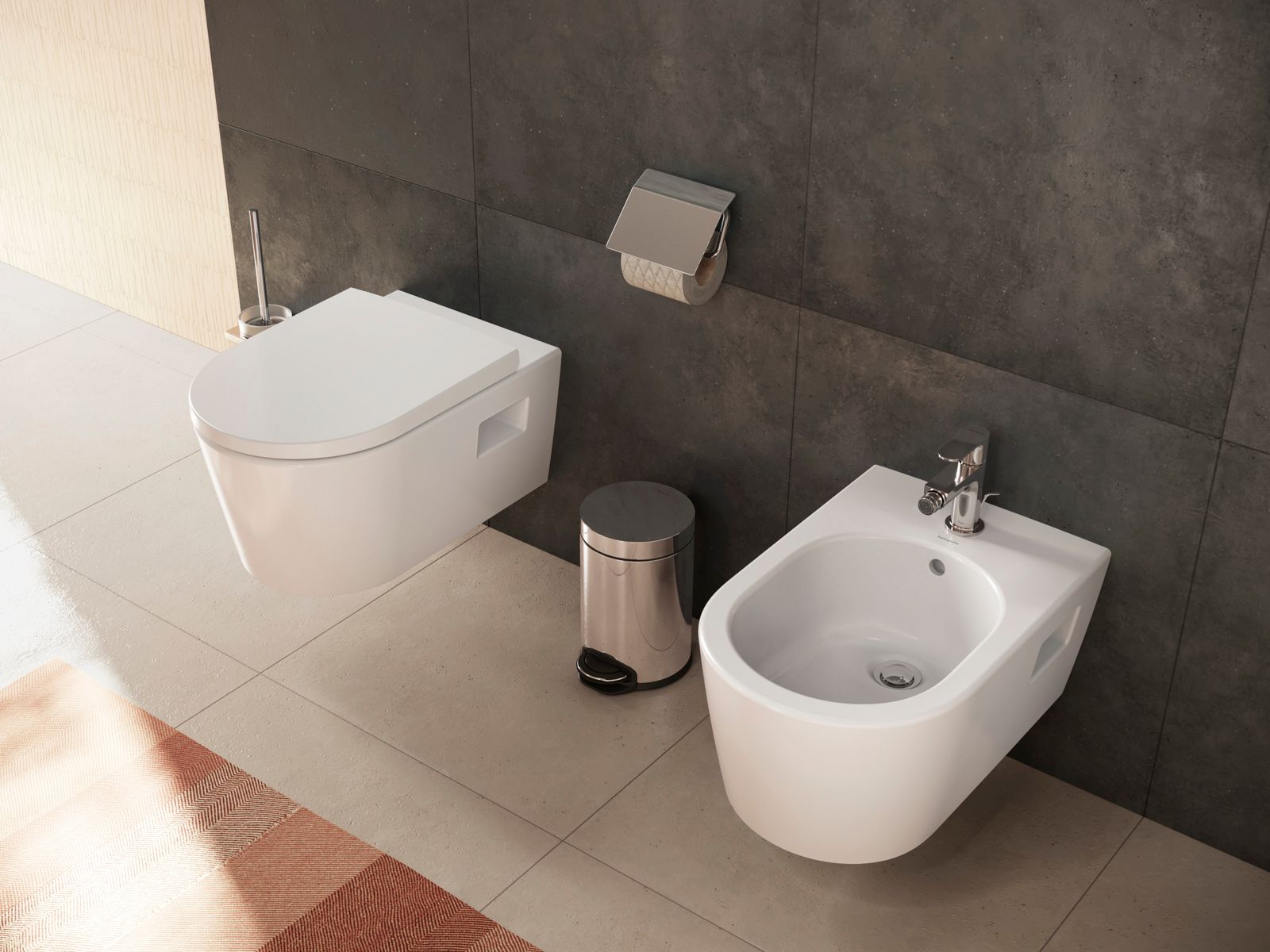 hansgrohe Wand-WC EluPura Original S mit WC-Sitz, weiß, ohne HygieneEffect und SmartClean