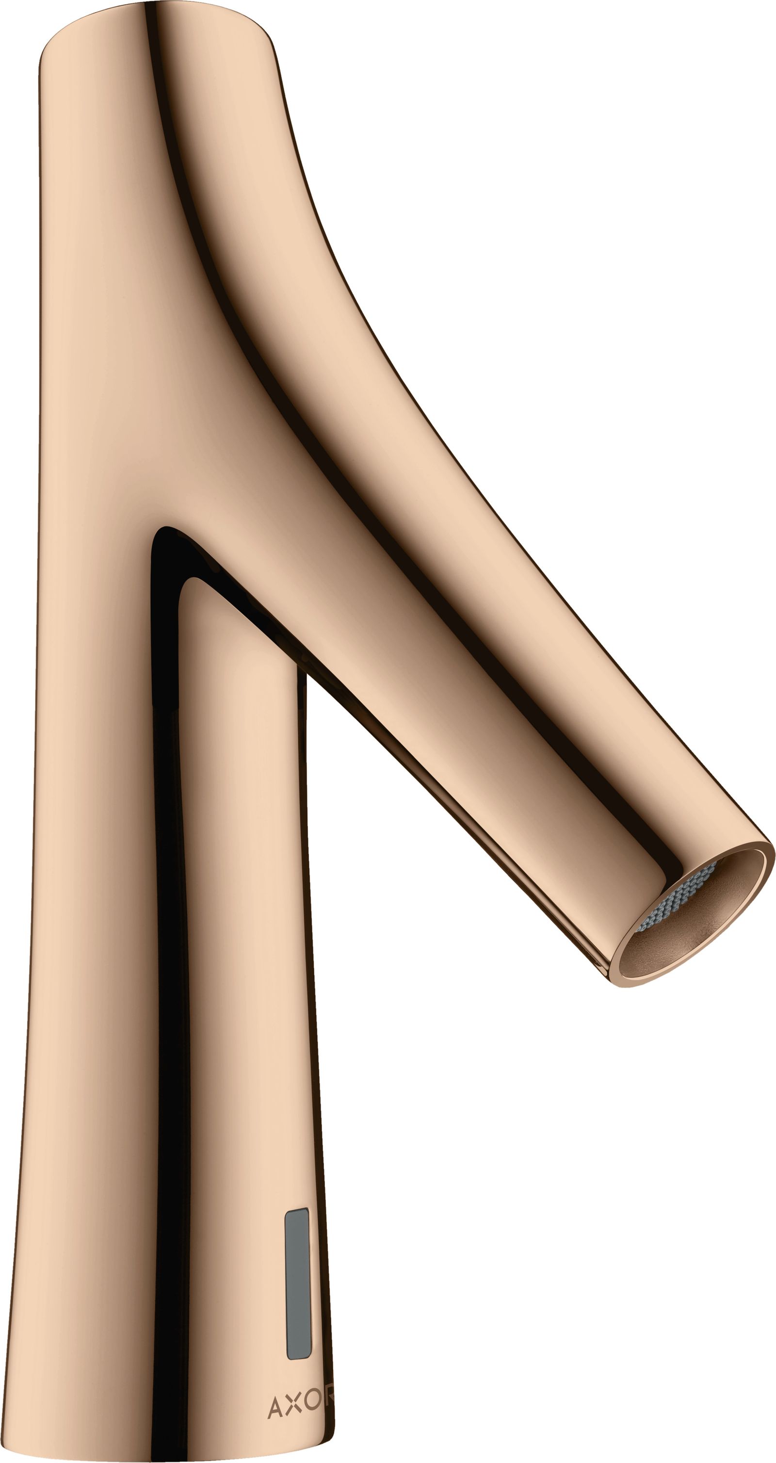 hansgrohe Elektronik-Waschtischmischer Axor Starck Organic mit Temperaturvoreinstellung, Netzanschluss, polished red gold