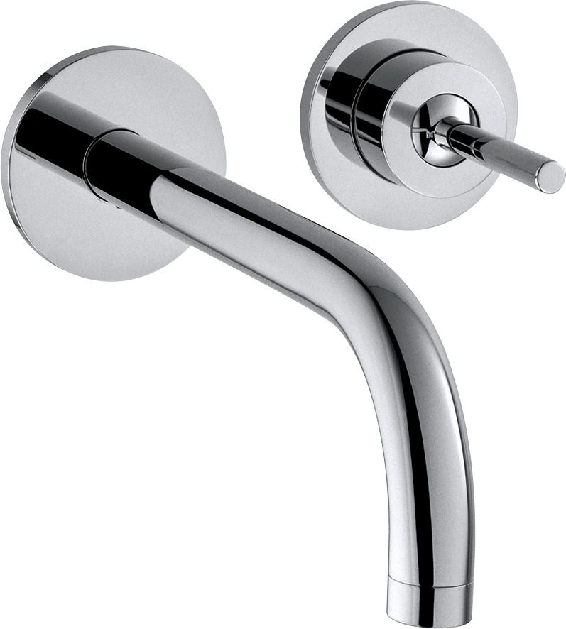 hansgrohe Fertigmontageset Axor Uno UP-Waschtisch-Einhebelmischer, Pin-Griff, Rosetten, Ausladung 165 mm, chrom