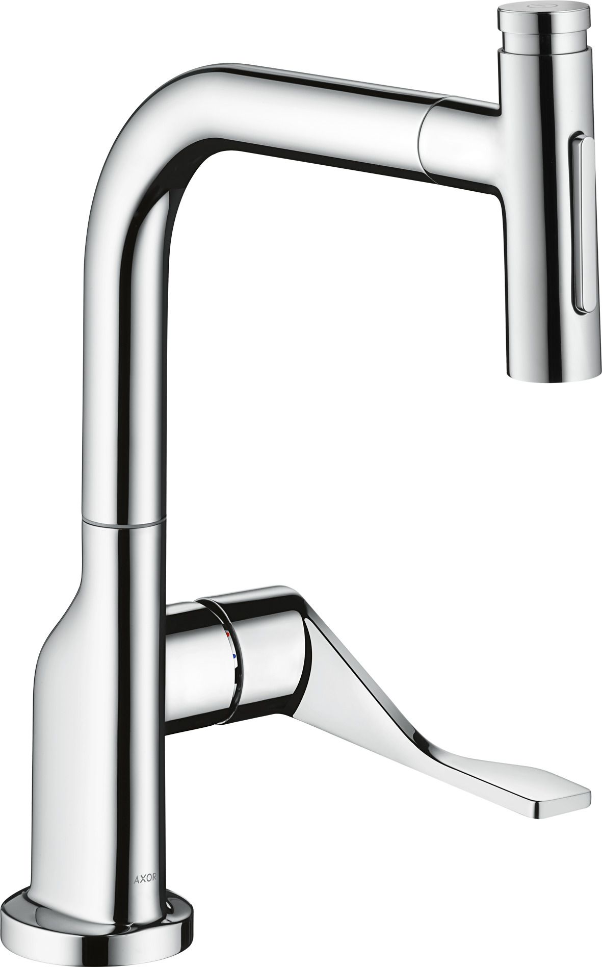 hansgrohe Spültisch-Einhebelmischer 230 Select 2jet Axor Citterio mit Ausziehbrause und sBox, chrom
