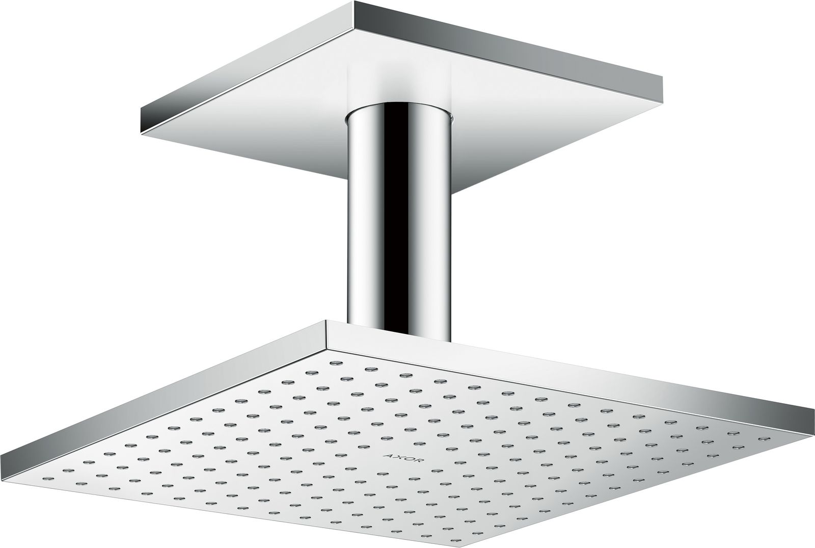 hansgrohe Kopfbrause Axor mit Deckenanschluss, 250x250mm, 2jet, chrom