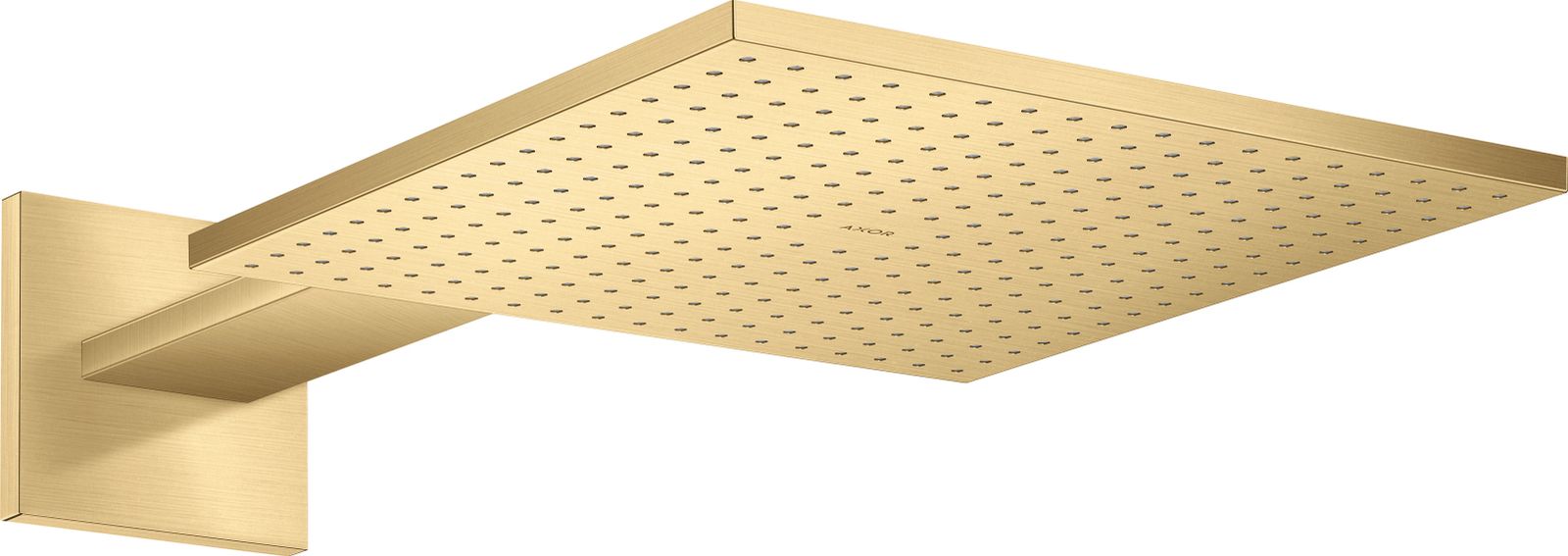 hansgrohe Kopfbrause Axor mit Brausearm, 300x300mm, 1jet, brushed gold optic