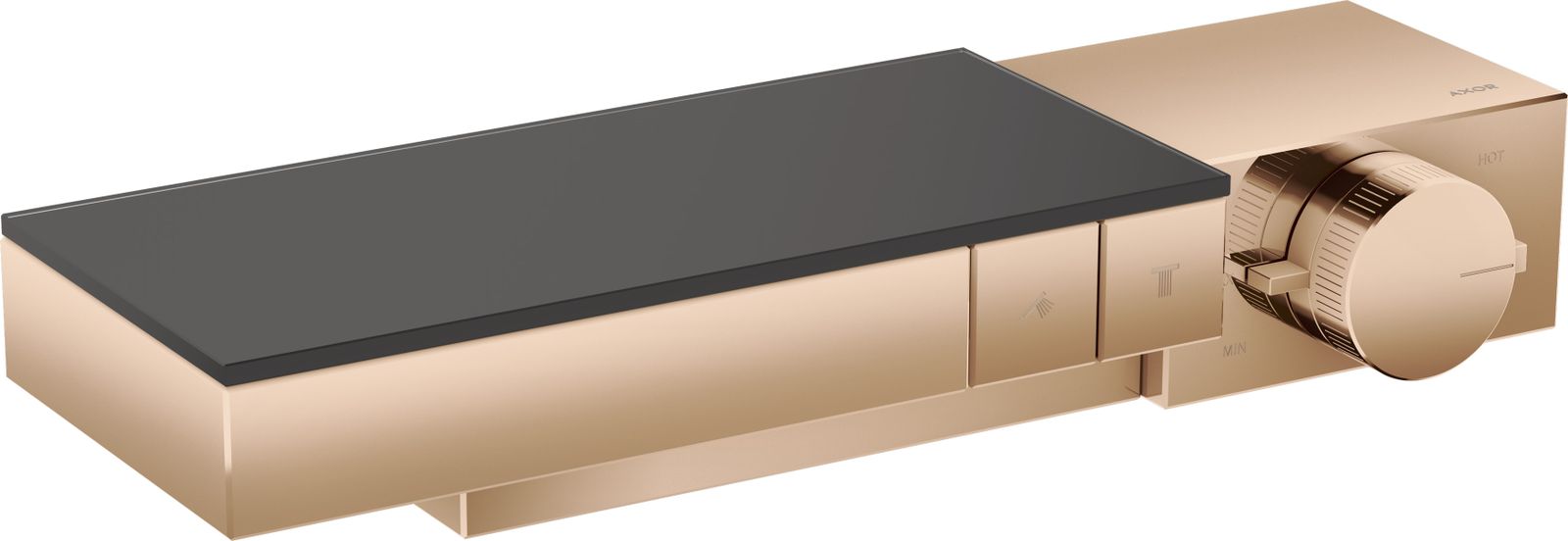 hansgrohe Thermostat Axor Edge AP-/UP-Montage, 2 Verbraucher, polished red gold