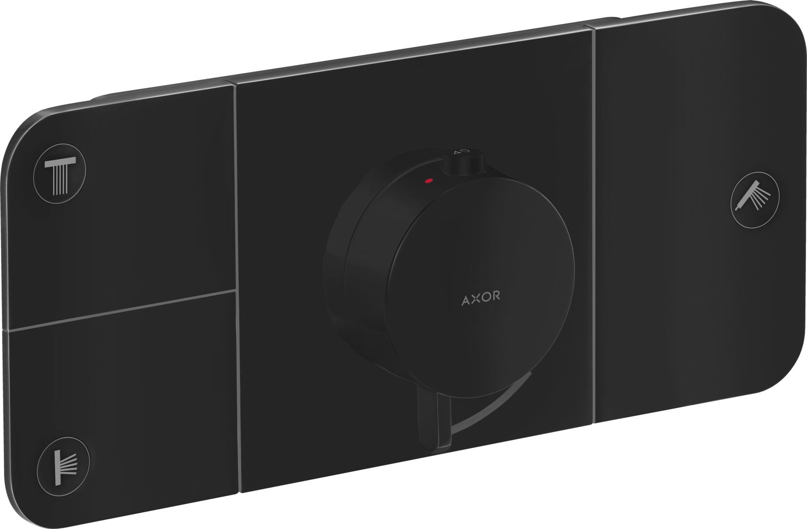 hansgrohe Fertigmontageset Axor One UP-Thermostatmodul, 3 Verbraucher, mattschwarz