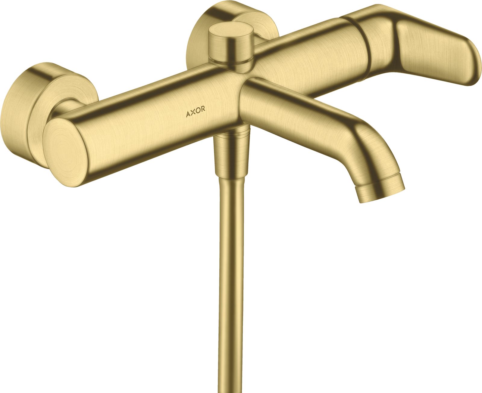 hansgrohe Wannen-Einhebelmischer Axor Citterio M AP, Ausladung 200mm, brushed brass