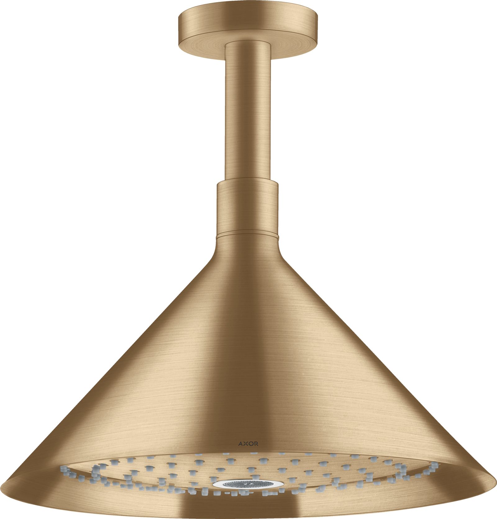 hansgrohe Kopfbrause Axor mit Deckenanschluss, 240mm, 2jet, brushed bronze