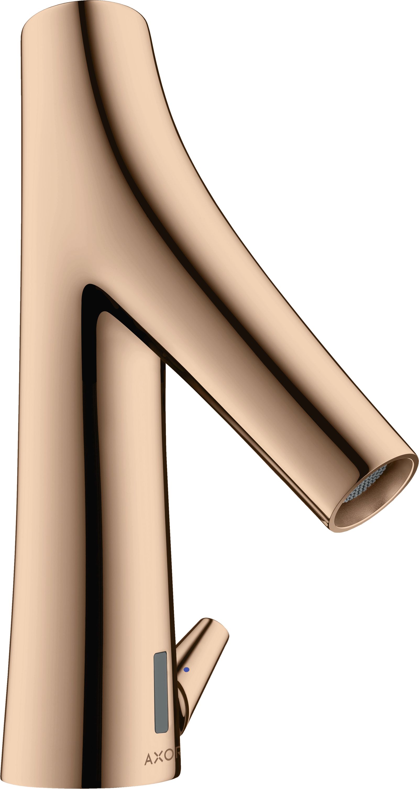 hansgrohe Elektronik-Waschtischmischer Axor Starck Organic mit Temperaturregulierung, Netzanschluss, polished red gold