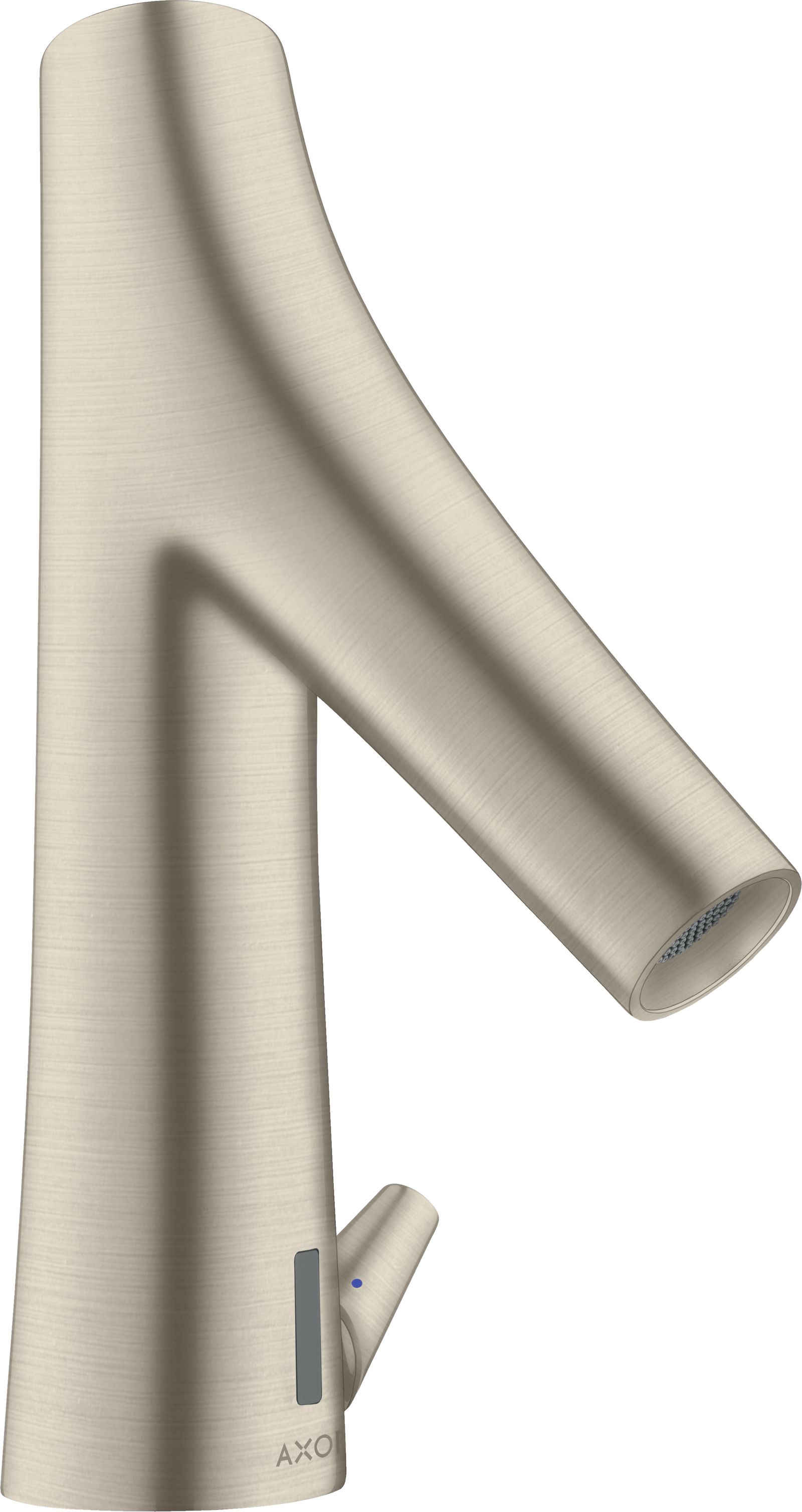 hansgrohe Elektronik-Waschtischmischer Axor Starck Organic mit Temperaturregulierung, Batteriebetrieb, brushed nickel