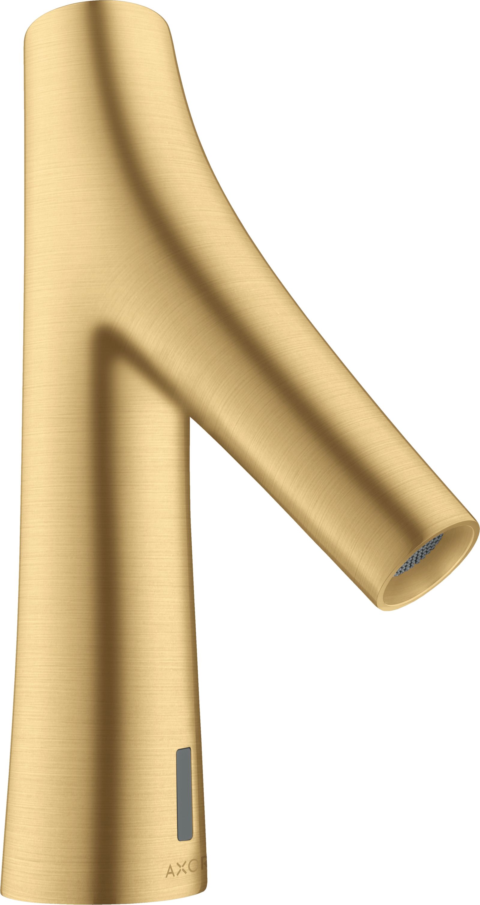hansgrohe Elektronik-Waschtischmischer Axor Starck Organic mit Temperaturvoreinstellung, Batteriebetrieb, brushed gold optic