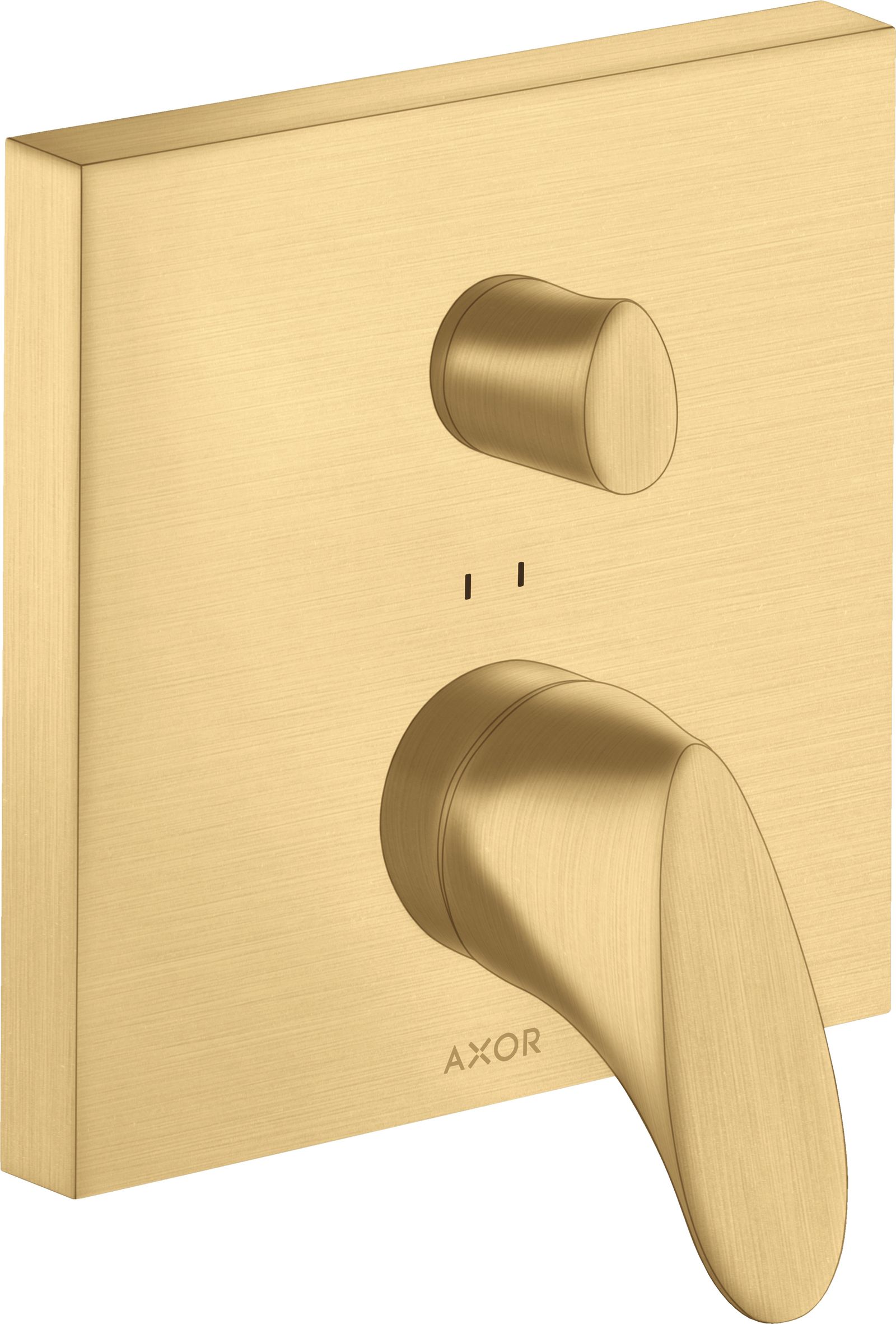 hansgrohe Fertigmontageset Axor Starck Organic UP-Wannen-Einhebelmischer, brushed gold optic