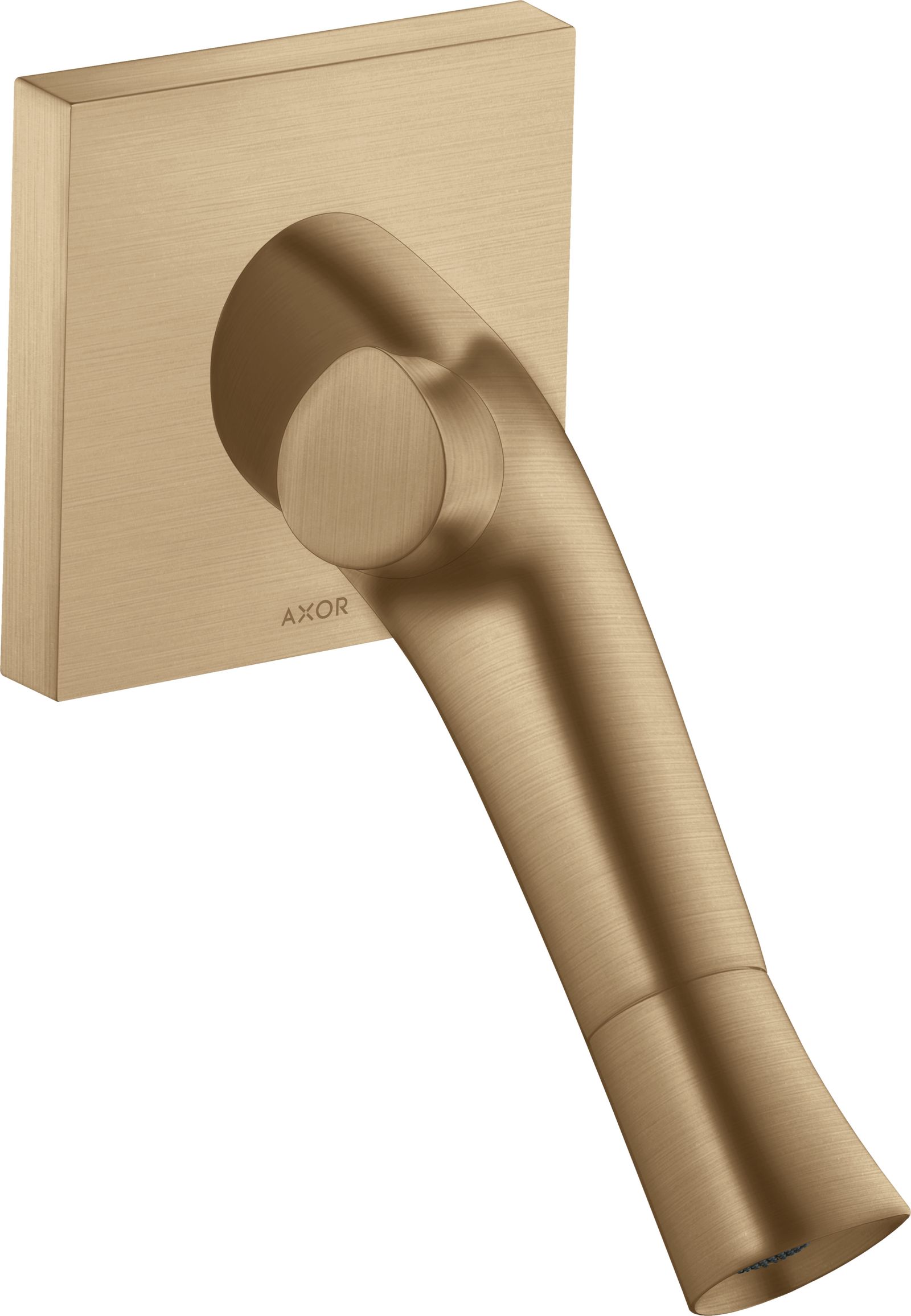 hansgrohe Fertigmontageset Axor Starck Organic UP-2-Griff-Waschtisch-Armatur, Auslauf 187mm, brushed bronze