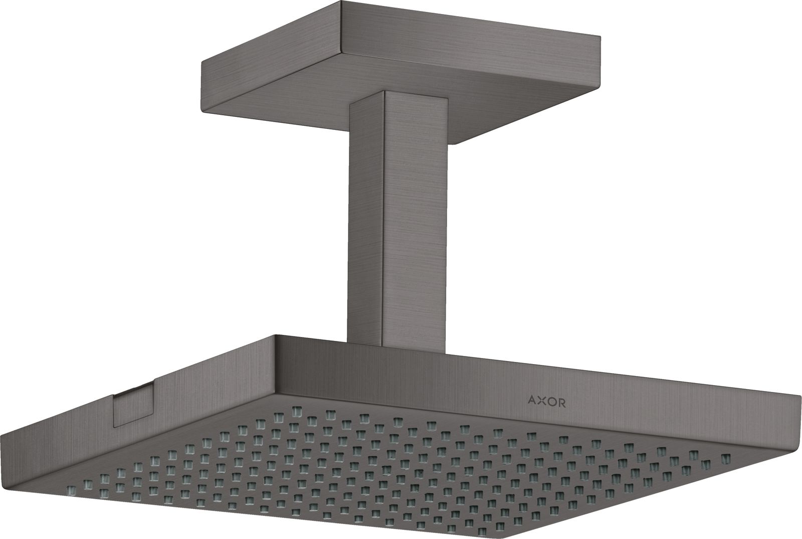 hansgrohe Kopfbrause Axor Starck mit Deckenanschluss, 240x240mm, 1jet, brushed black chrome