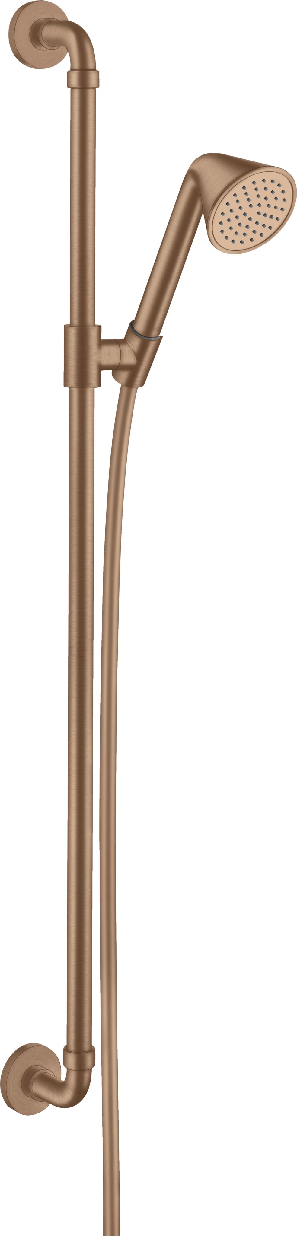 hansgrohe Brauseset Axor Front 900mm, mit Handbrause, 85mm, 1jet, brushed red gold