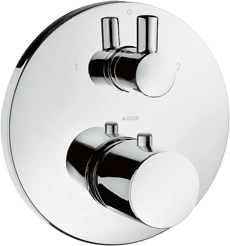 hansgrohe Fertigmontageset Axor Uno UP-Thermostat, mit Ab- und Umstellventil, chrom