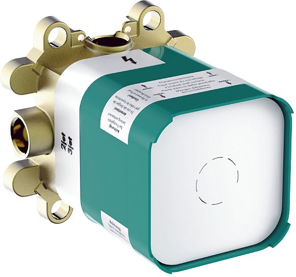 hansgrohe Grundkörper Axor ShowerComposition Rp 1/2, für Kopfbrause 2jet mit Brausearm