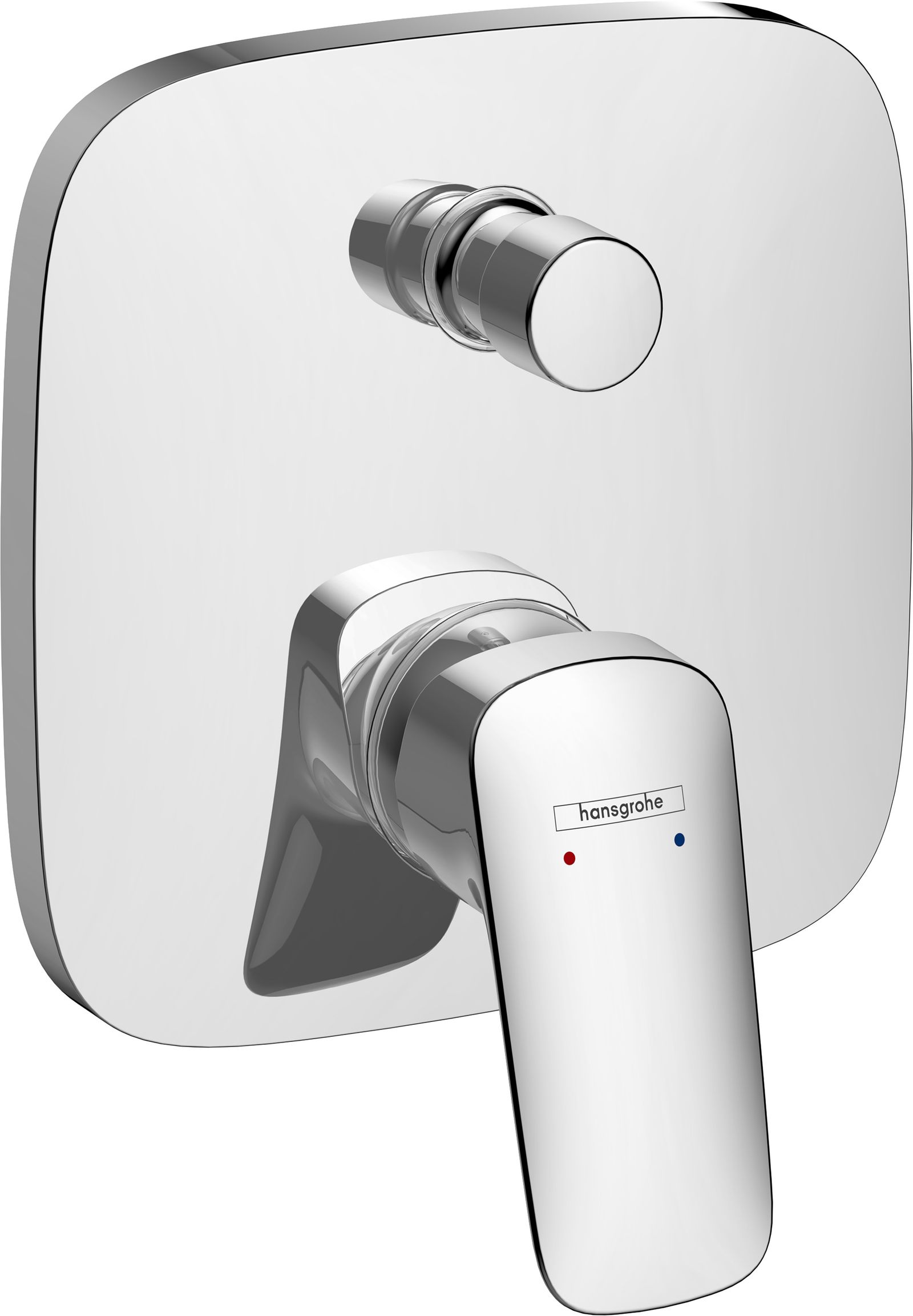 hansgrohe Fertigmontageset Logis UP-Wannen-Einhebelmischer, 2 Verbraucher, chrom