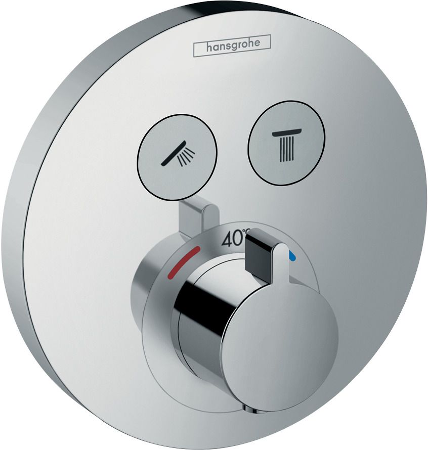 hansgrohe Fertigmontageset ShowerSelect S UP-Thermostat, 2 Verbraucher, chrom
