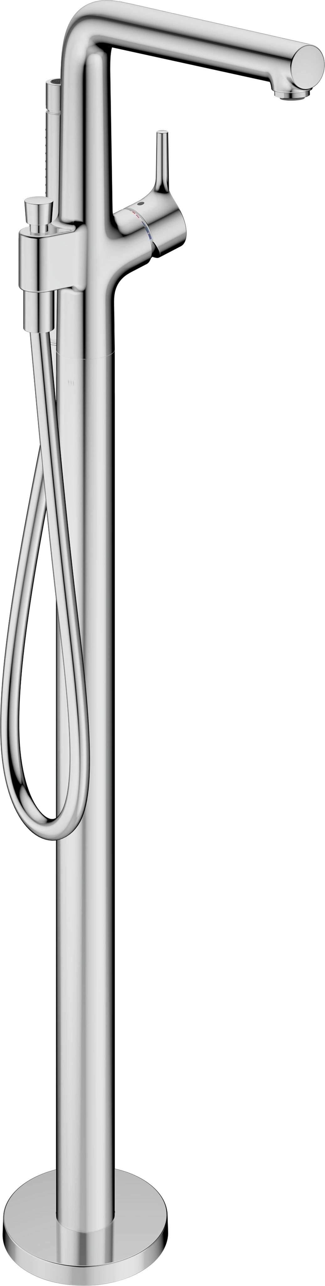 hansgrohe Fertigmontageset Talis S Wannen-Einhebelmischer, bodenstehend, chrom