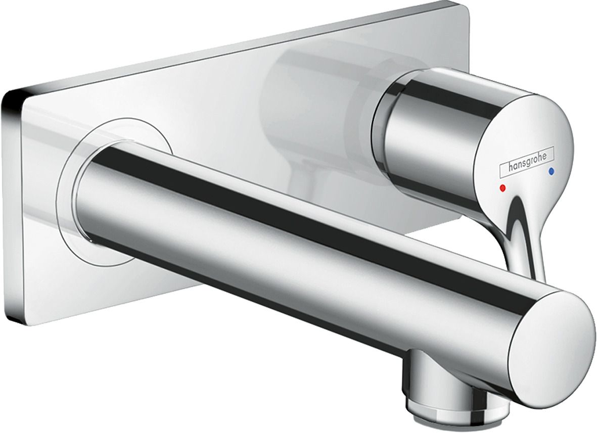hansgrohe Fertigmontageset Talis S Ausladung 165 mm, UP-Waschtisch-Einhebelmischer, für Wandmontage, chrom