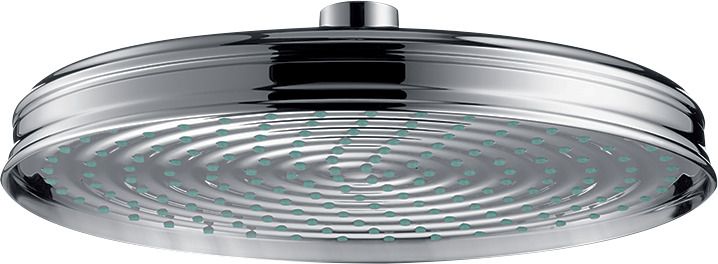 hansgrohe Kopfbrause Axor Montreux Ø 240 mm, polished black chrome, Decken- oder Wandmontage, 1jet