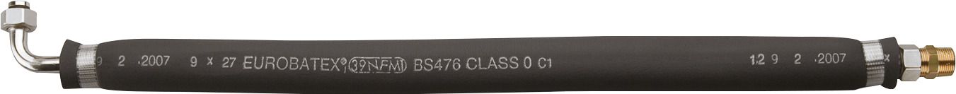 hansgrohe Anschlussrohr 800mm, mit 90Grad Winkelstück, flexibel