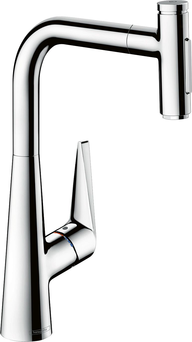 hansgrohe Spültisch-Einhebelmischer 300 Talis Select M51 mit Ausziehbrause, 2jet, sBox, chrom