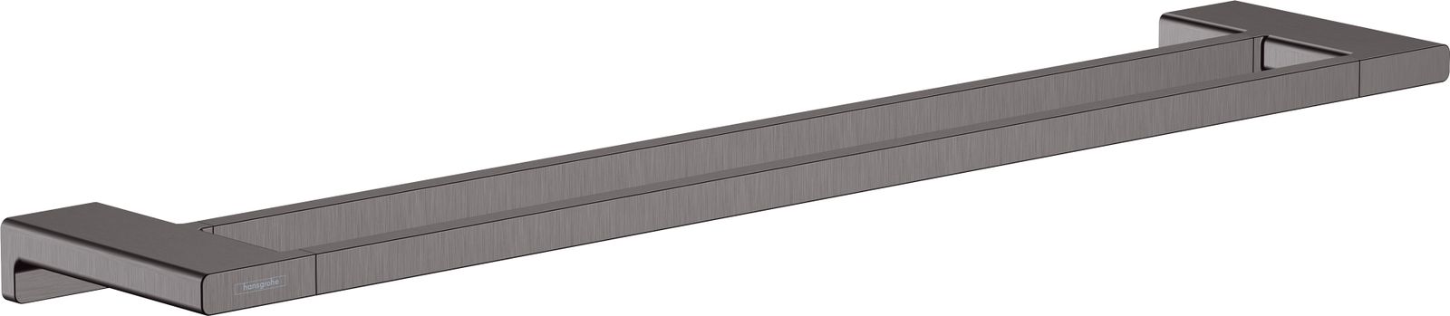 hansgrohe Badetuchhalter AddStoris Länge 648mm, doppelt, Wandmontage, Metall, brushed black chrome