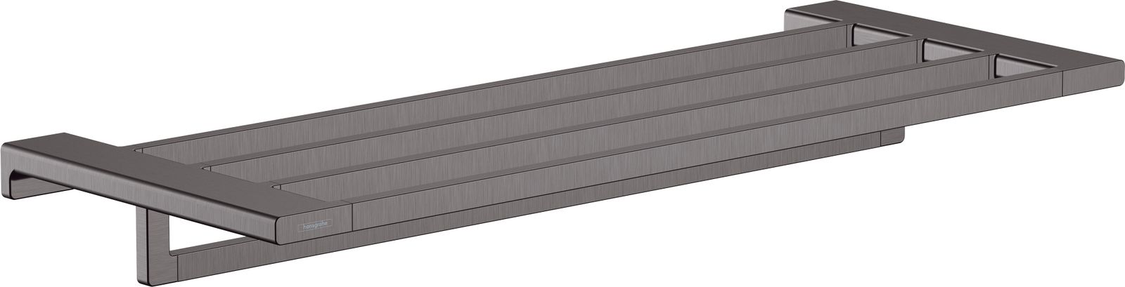 hansgrohe Handtuchablage AddStoris Länge 648mm, mit Handtuchhalter, Wandmontage, Metall, brushed black chrome
