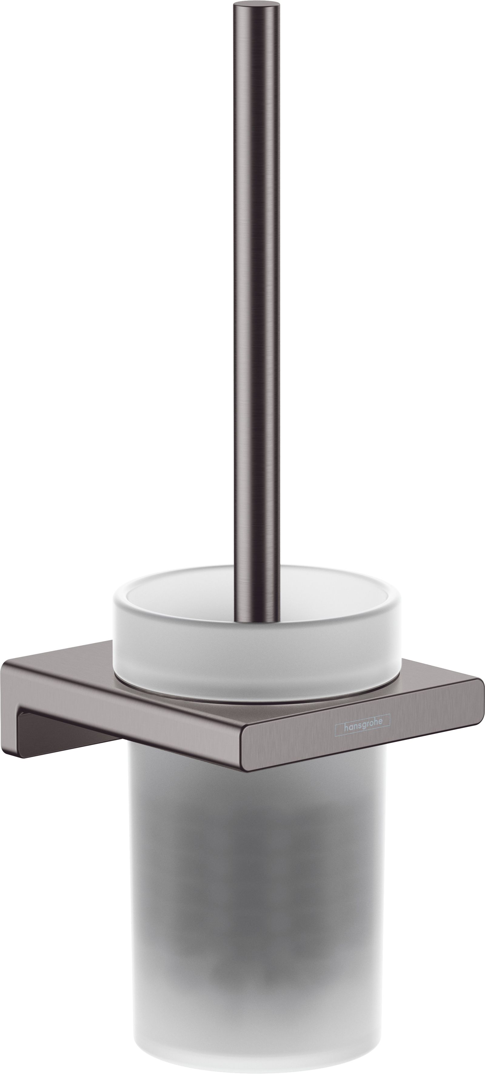 hansgrohe WC-Bürstengarnitur AddStoris Wandmontage, Metall, Glas, brushed black chrome