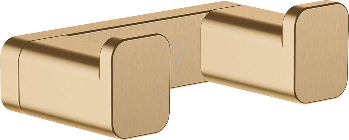 hansgrohe Doppelhaken AddStoris Wandmontage, Metall, brushed bronze