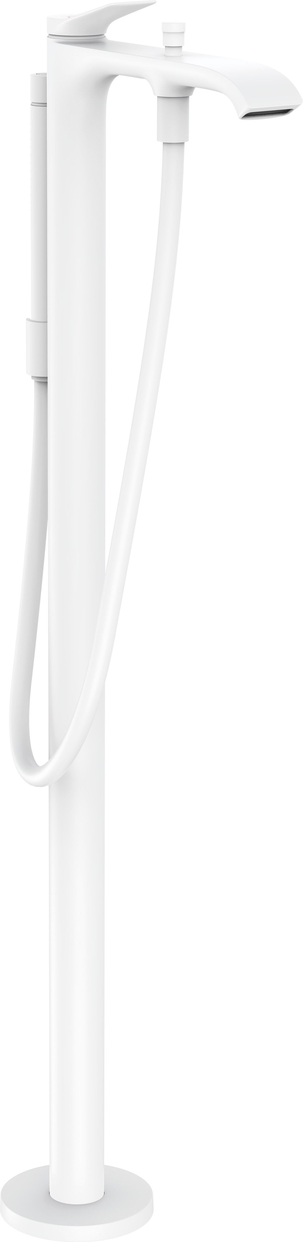 hansgrohe Fertigmontageset Vivenis Wannen-Einhebelmischer, bodenstehend, mattweiß