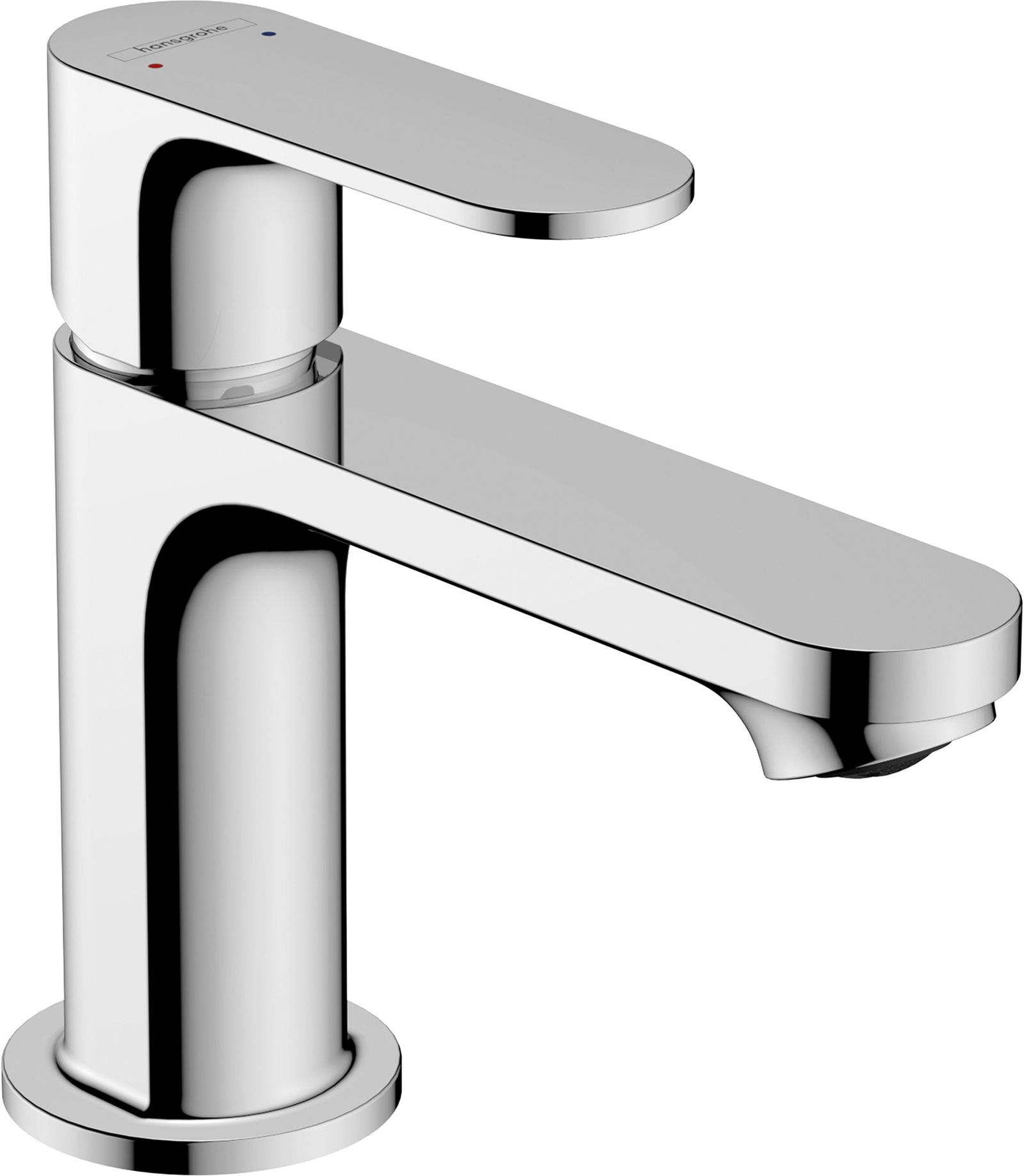 hansgrohe Waschtisch-Einhebelmischer Rebris S 80 mit Zugstangen-Ablaufgarnitur, chrom