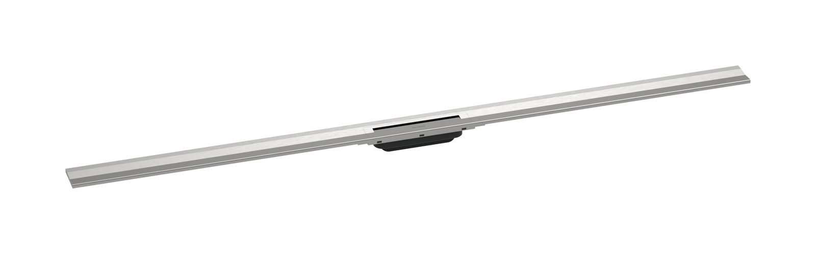 hansgrohe RainDrain Flex Duschrinne 1600 mm, Edelstahl optic, Fertigset, kürzbar, zur Wandmontage