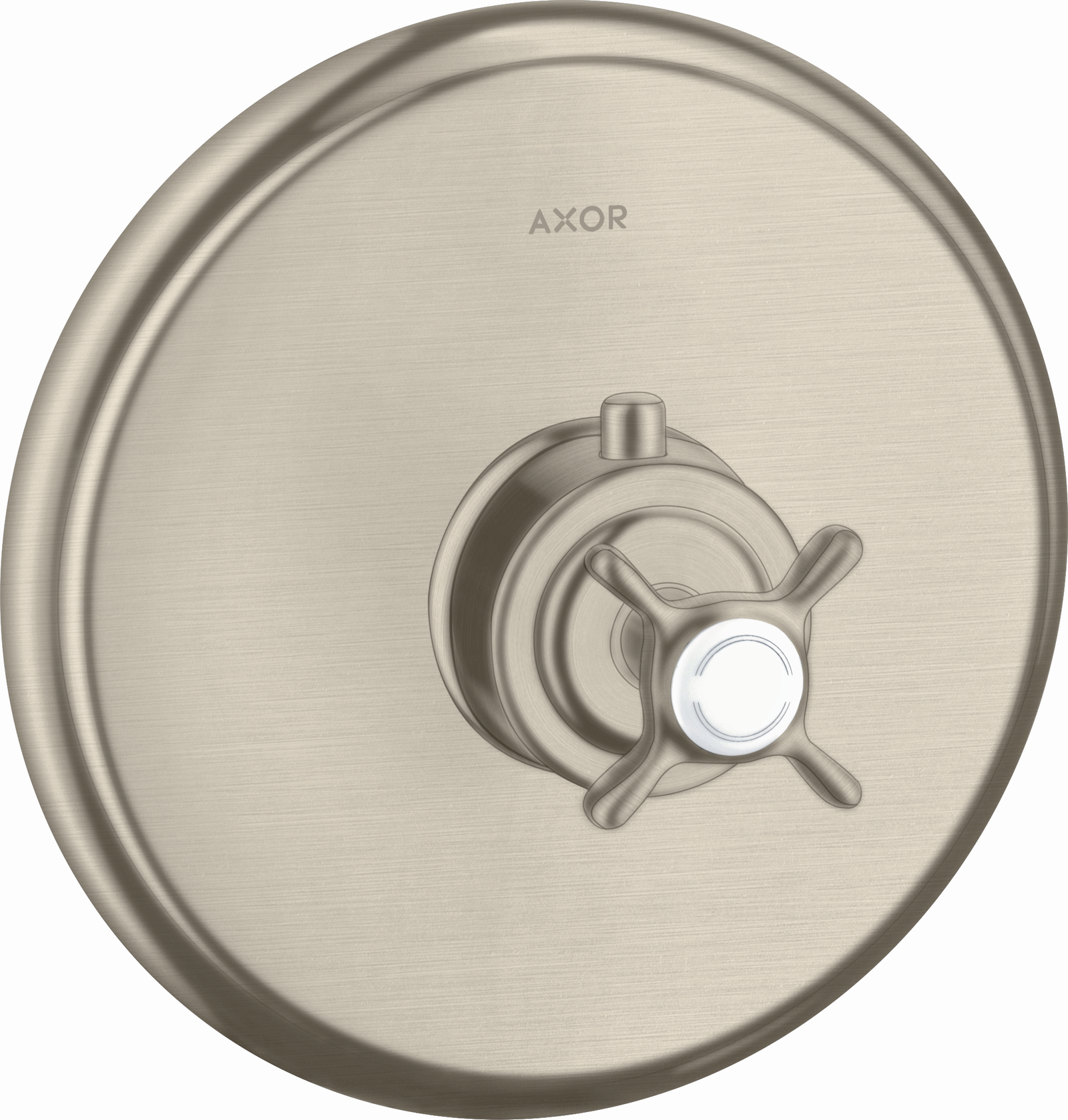 hansgrohe Fertigmontageset Axor Montreux UP-Thermostat, mit Kreuzgriff, brushed nickel