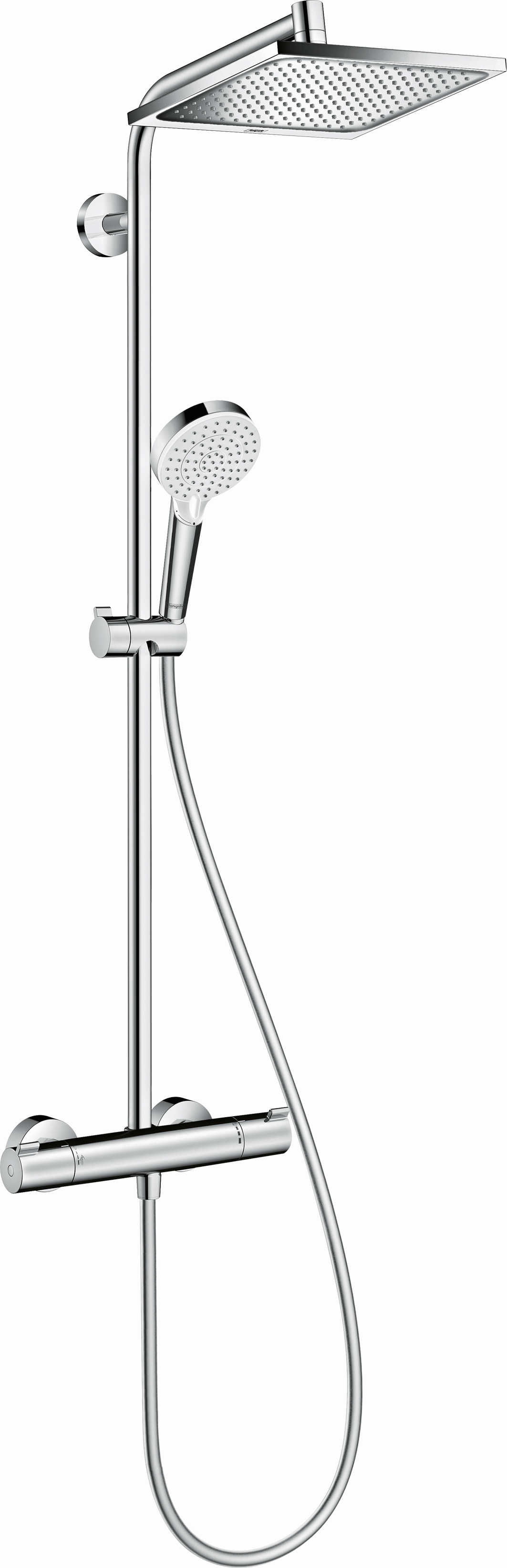 hansgrohe Showerpipe Crometta E mit Thermostat, 1jet, chrom